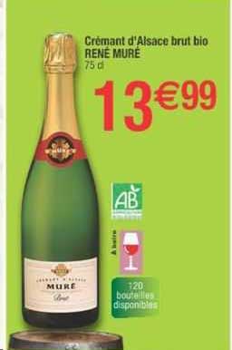crémant d'alsace brut bio rené muré