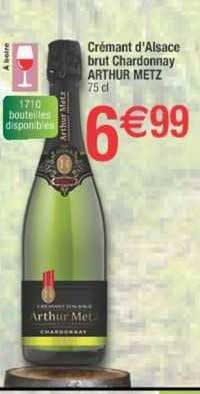 crémant d'alsace brut chardonnay arthur metz