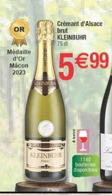 crémant d'alsace brut kleinbuhr