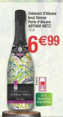 crémant d'alsace brut sleeve perle d'alsace