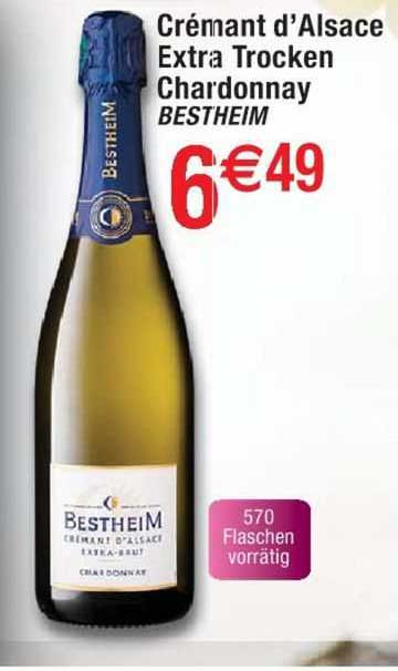 crémant d'alsace extra trocken chardonnay bestheim