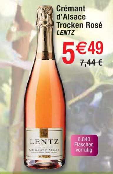 crémant d'alsace trocken rosé lentz