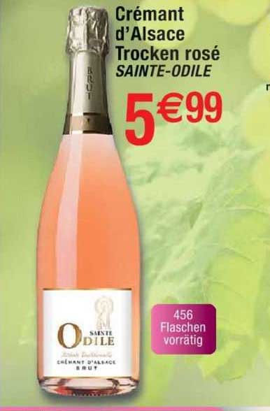 crémant d'alsace trocken rosé sainte-odile