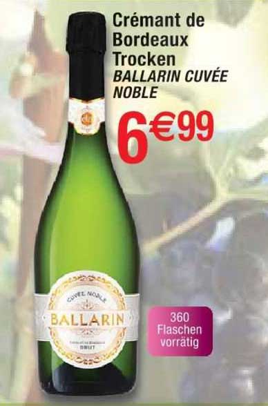 crémant de bordeaux trocken ballarin cuvée noble