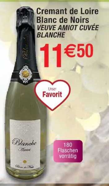 crémant de loire blanc de noirs veuve amiot cuvée blanche