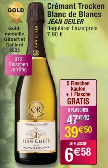 Crémant Trocken Blanc De Blancs Jean Geiler
