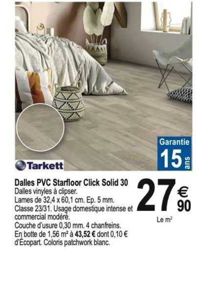 dalles pvc starfloor click solid 30 tarkett