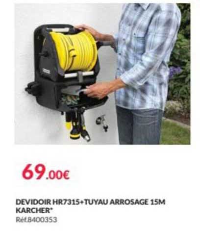 Dévidoir Hr7315 + Tuyau Arrosage 15 M Kärcher