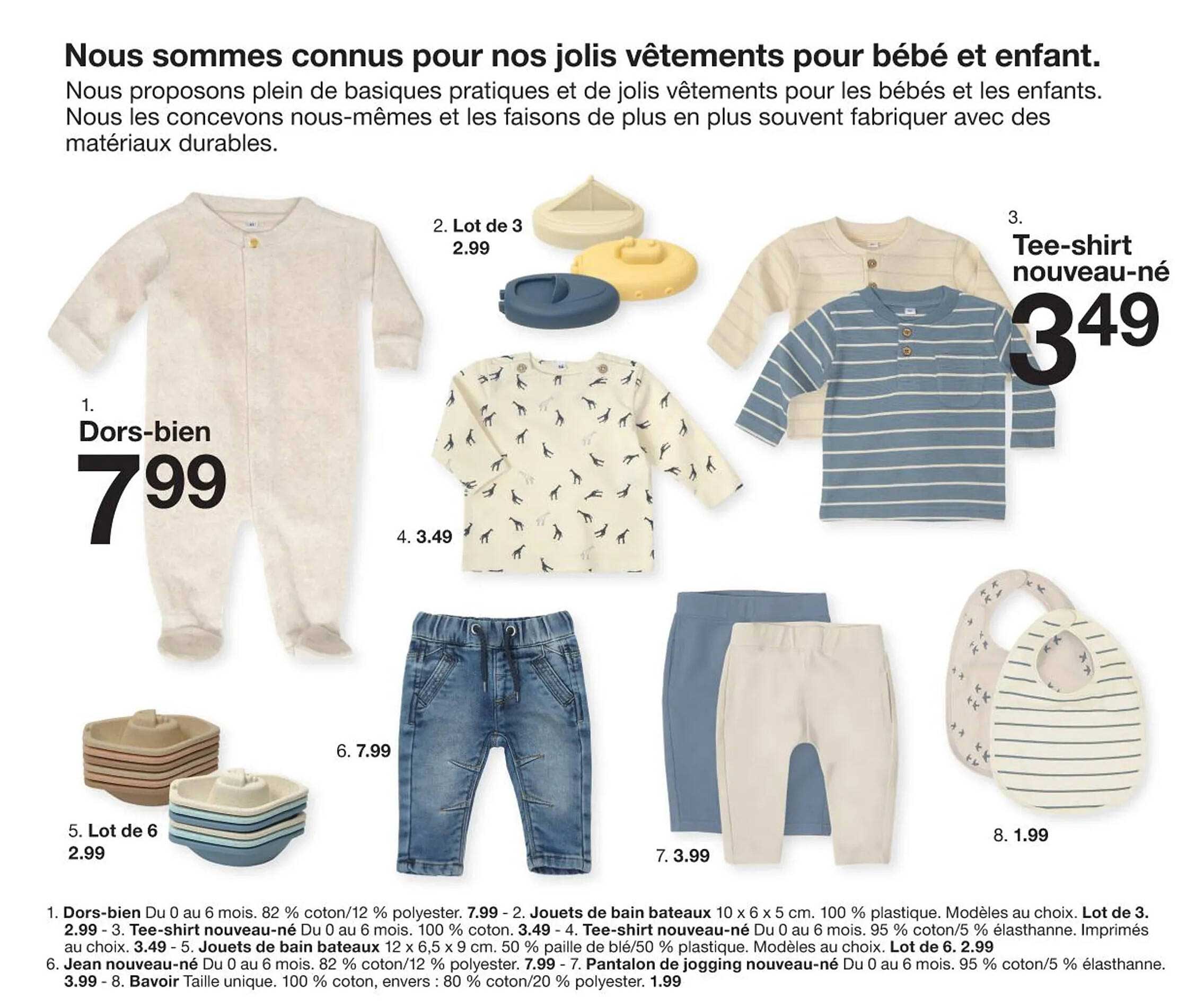 dors-bien ou tee-shirt nouveau-né