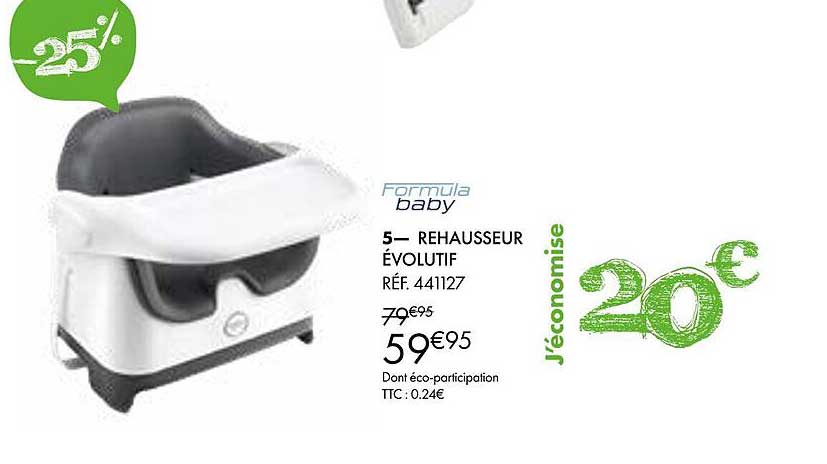 formula baby rehausseur évolutif