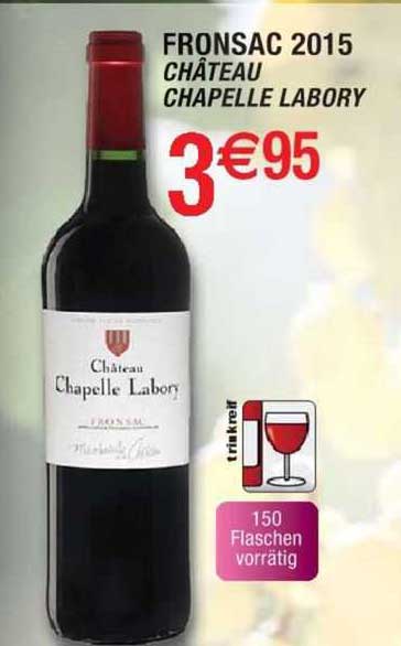 fronsac 2015 château chapelle labory