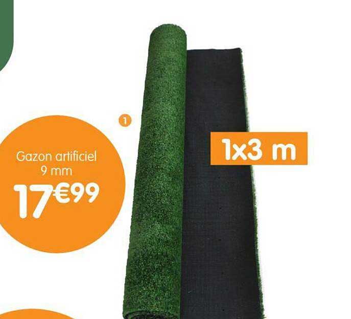 gazon artificiel 9 mm