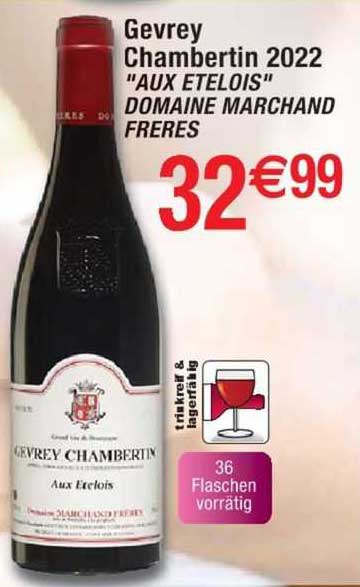 gevrey chambertin 2022 "aux etelois" domaine marchand freres