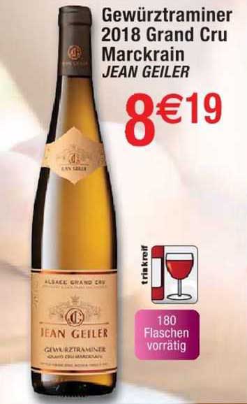 gewürztraminer 2018 grand cru marckrain jean geiler
