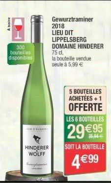 gewurztraminer 2018 lieu dit lippelsberg domaine hinderer