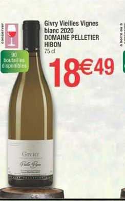 givry vieilles vignes blanc 2020 domaine pelletier hibon