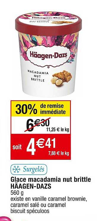glace macadamia nut brittle häagen-dazs