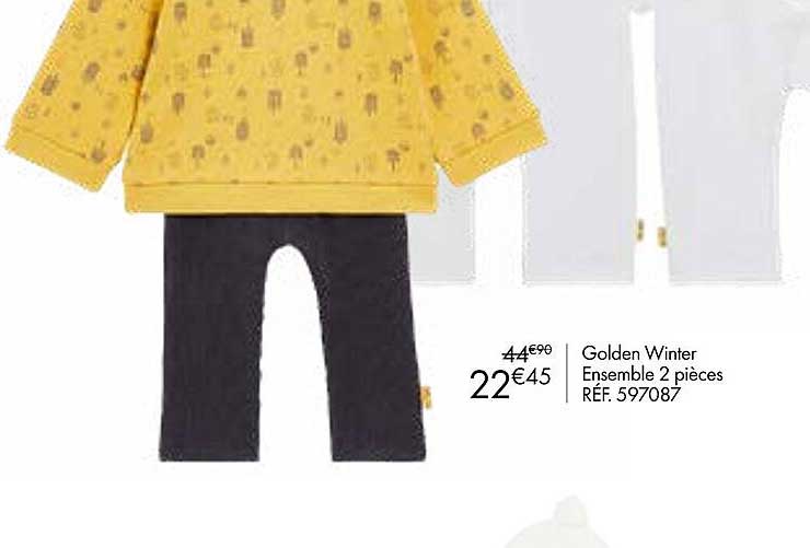 golden winter ensemble 2 pièces