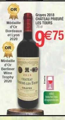 graves 2018 château prieuré les tours