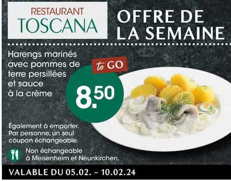 harengs marinés avec pommes de terre persillées et sauce à la crème