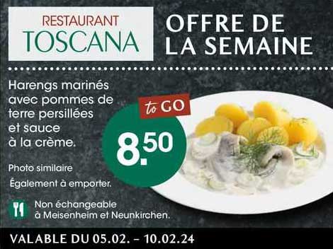 harengs marinés avec pommes de terre persillées et sauce à la crème