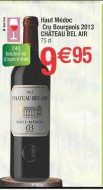 haut médoc cru bourgeois 2013 château bel air