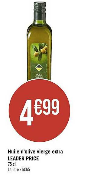 huile d'olive vierge extra leader price
