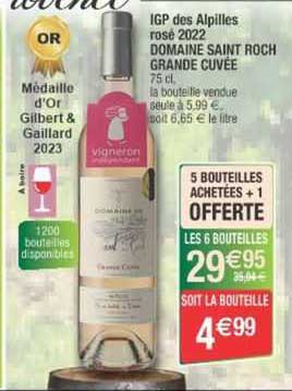 igp des alpilles rosé 2022 domaine saint roch grande cuvée