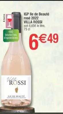 igp ile de beauté rosé 2022 villa rossi