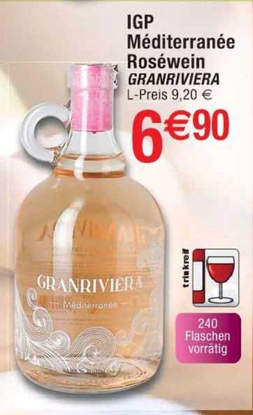 igp méditerranée roséwein granriviera