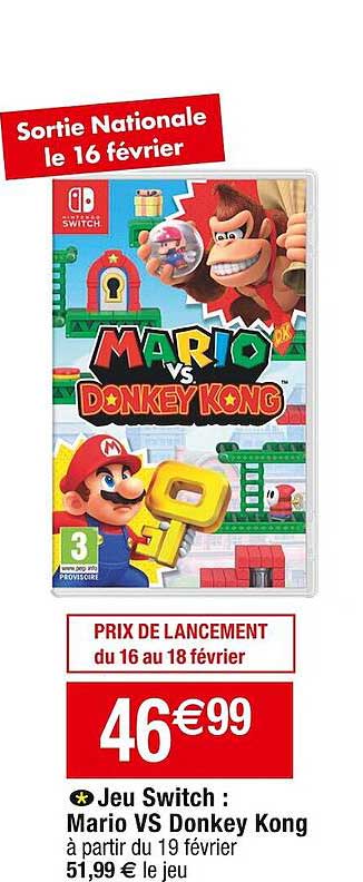 jeu switch : mario vs donkey kong