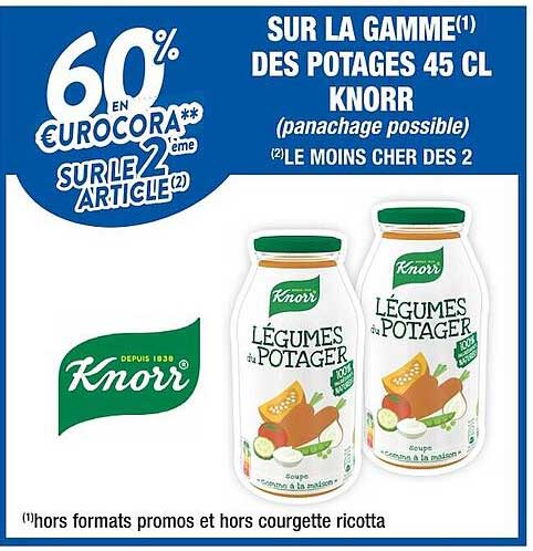la gamme des potages 45 cl knorr