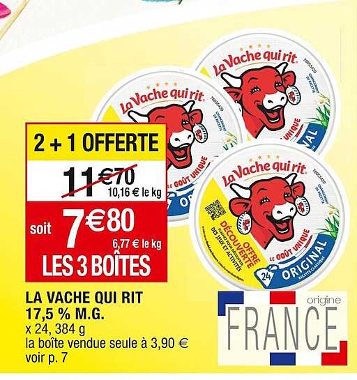la vache qui rit 17,5% m.g.