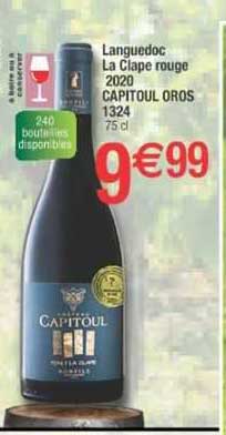 languedoc la clape rouge 2020 capitoul oros