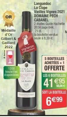 languedoc la clape vieilles vignes 2021 domaine pech cabanel