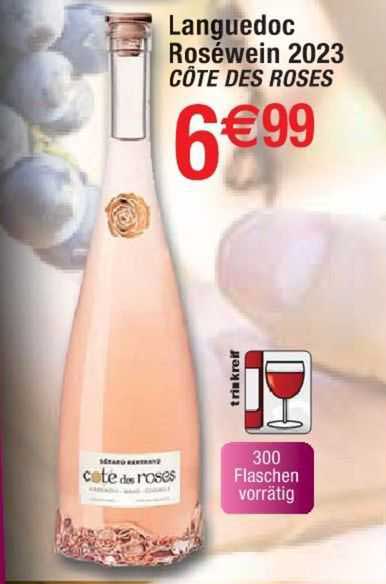 Languedoc Roséwein 2023 Côte Des Roses