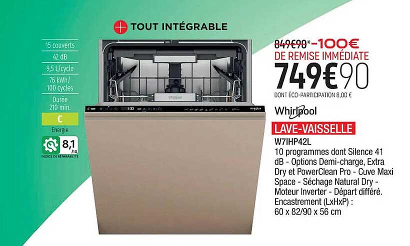 lave-vaisselle whirlpool