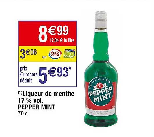 liqueur de menthe 17% vol. pepper mint