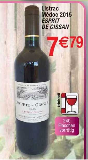 listrac médoc 2015 esprit de cissan