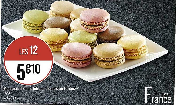 Macarons Bonne Fête Ou Assotis Ou Fruités