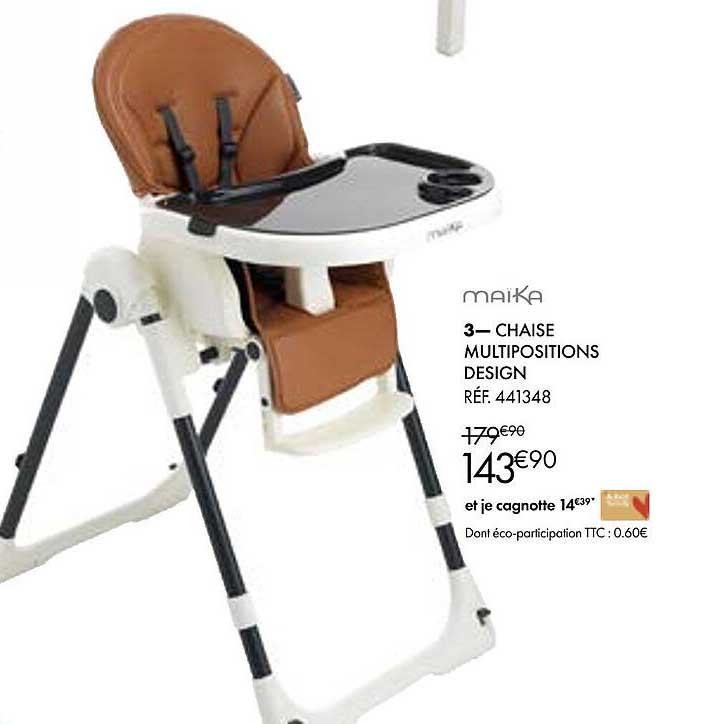 maika chaise multipositions design