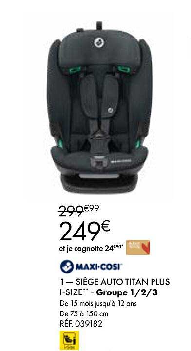 maxi-cosi siège auto titan plus i-size