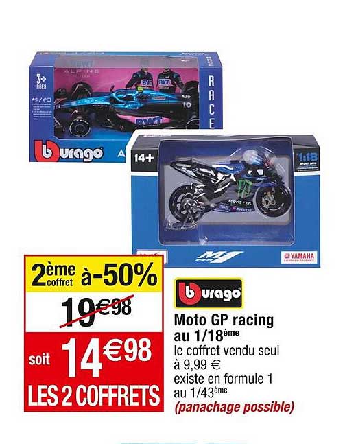 moto gp racing au 1/18ème