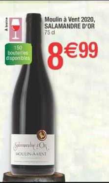 moulin à vent 2020, salamandre d'or