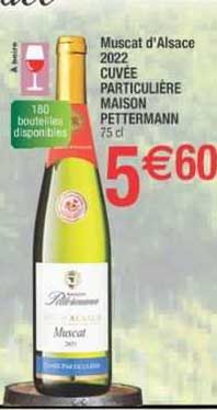 muscat d'alsace 2022 cuvée particulière maison pettermann