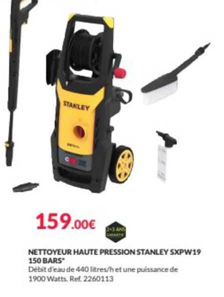 nettoyeur haute pression stanley sxpw19 150 bars