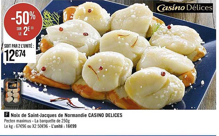 noix de saint-jacques de normandie casino délices