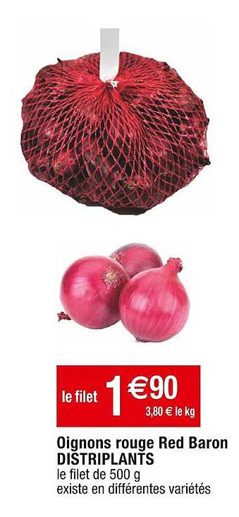 oignons rouge red baron distriplants