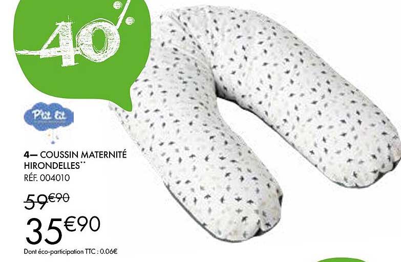 p'tit lit coussin maternité hirondelles