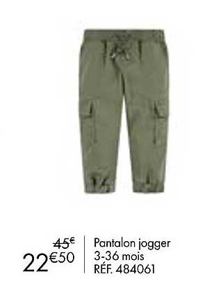 pantalon jogger 3-36 mois